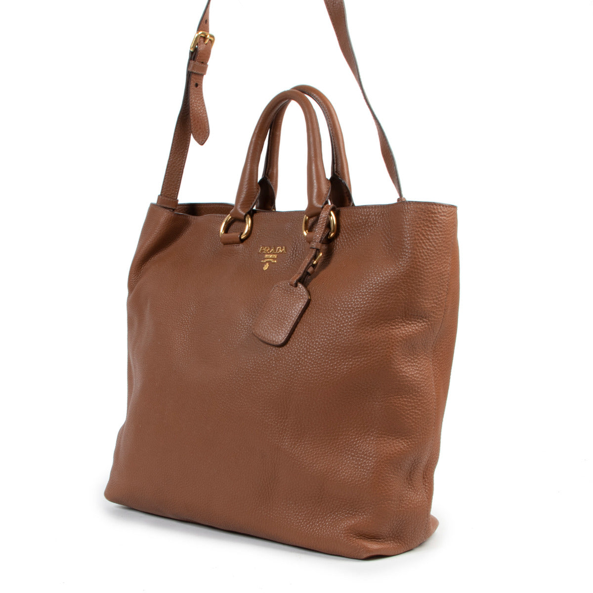 Prada Camel Tote Schoudertas