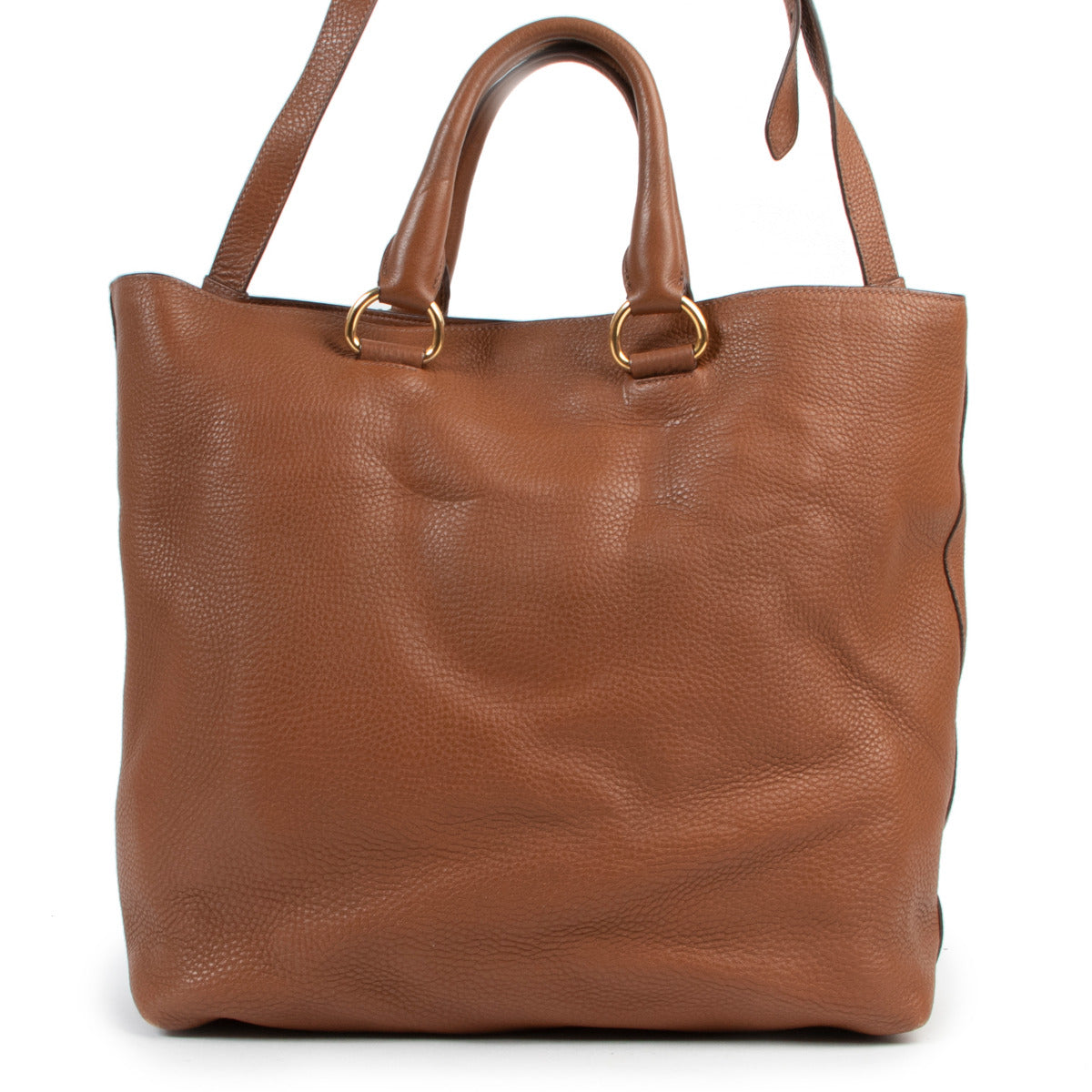 Prada Camel Tote Schoudertas