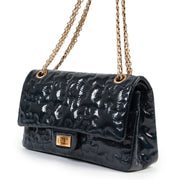 Chanel Puzzle 2.55 Reissue Blue Patent Flap Bag for sale online at Labellov secondhand luxury