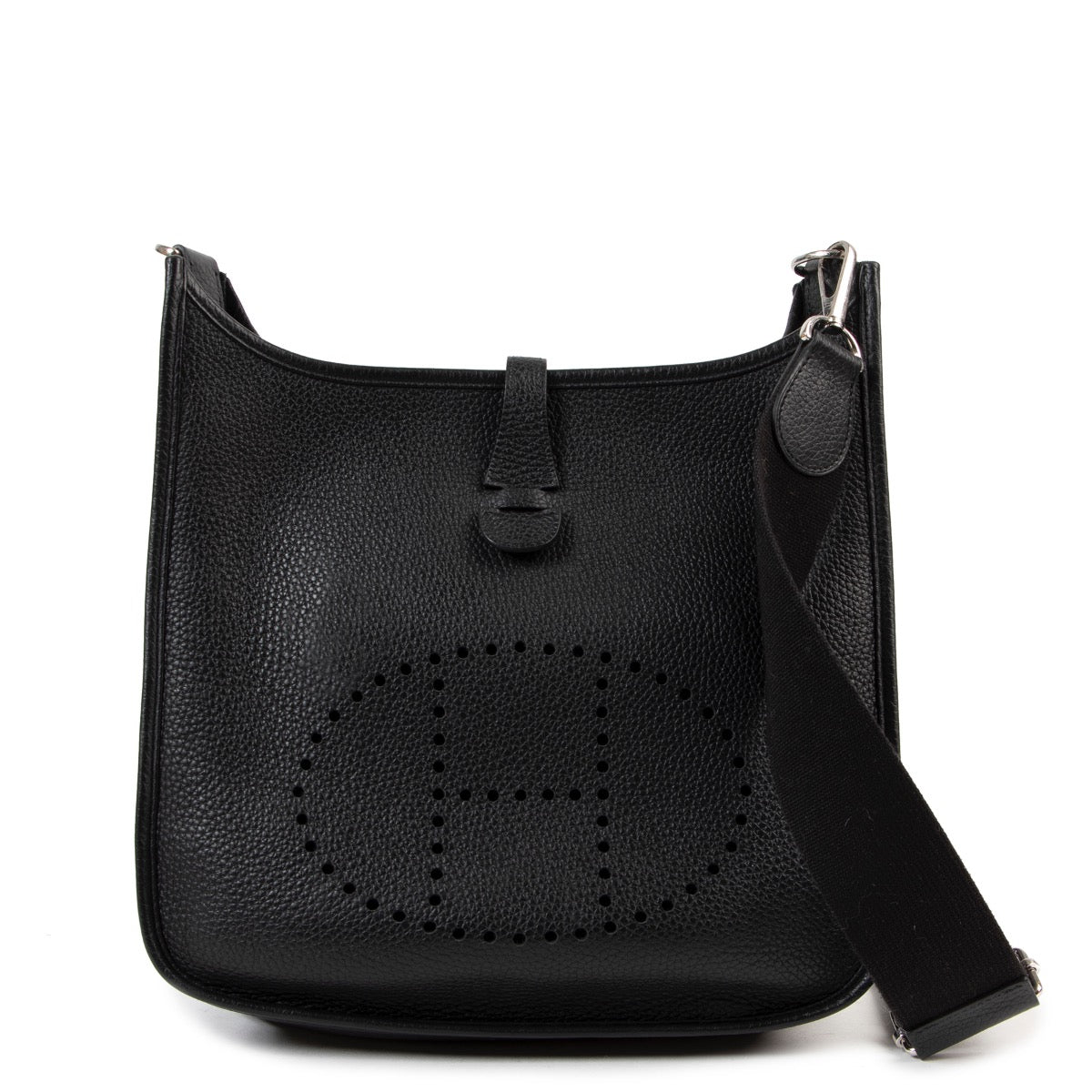 Hermès Evelyne Black Clemence Taurillon PM