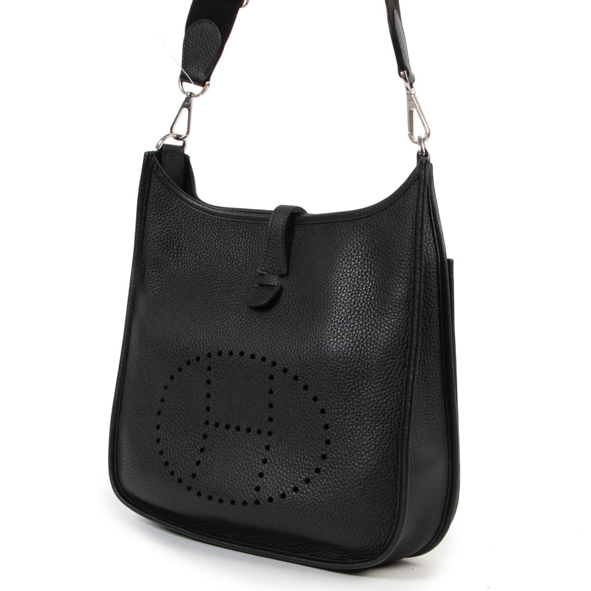 Hermès Evelyne Black Clemence Taurillon PM shop safe online