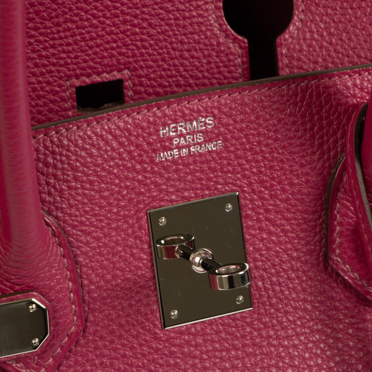 hermes logo stamp detail closeup