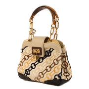 Shop 100% authentic second-hand Louis Vuitton Beige Velvet Chains Mini Linda on Labellov.com