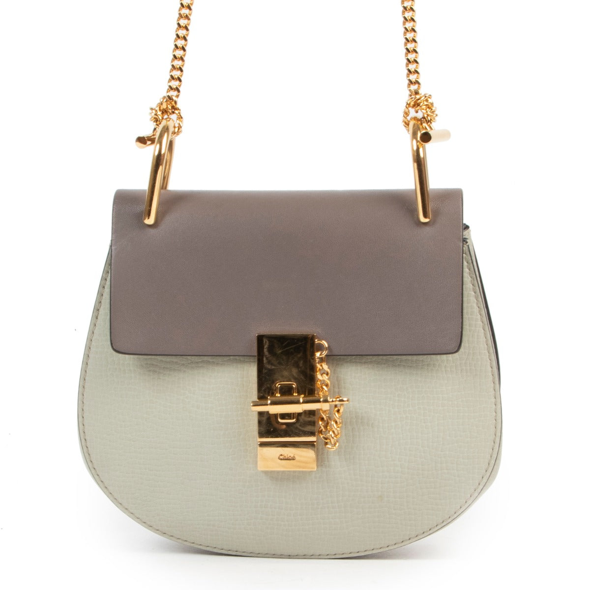Koop Chloé Green Small Drew Shoulder Bag online op een veilige manier.