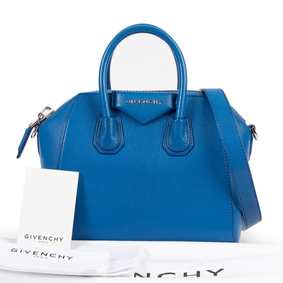 shop safe online secondhand Givenchy Mini Patrol Blue Antigona