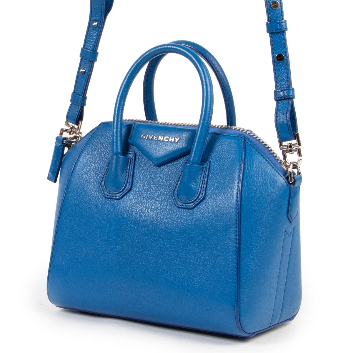 acheter en ligne pour le meilleur prix Givenchy Mini Patrol Blue Antigona