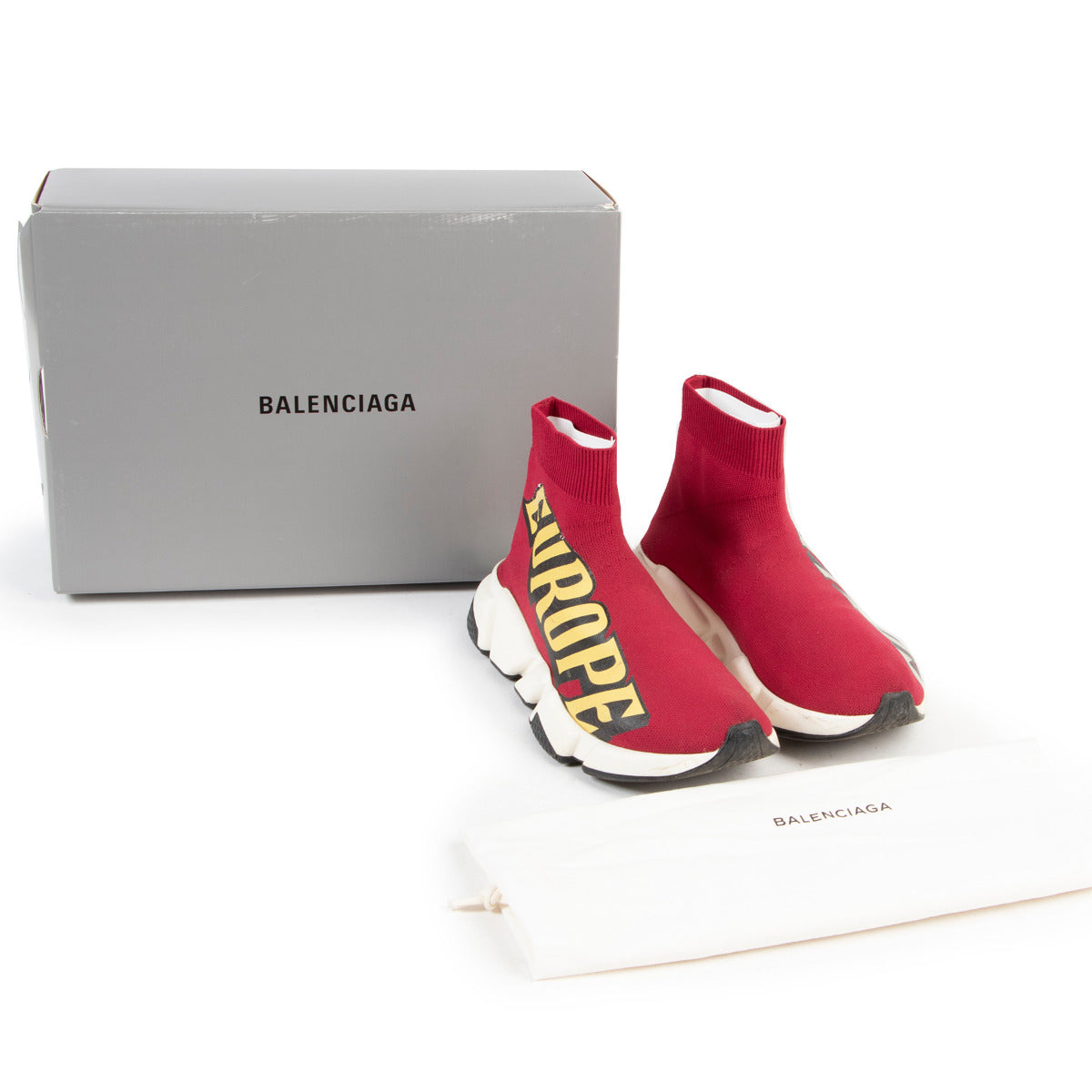 Balenciaga Limited Red Speed Sneaker - size 37