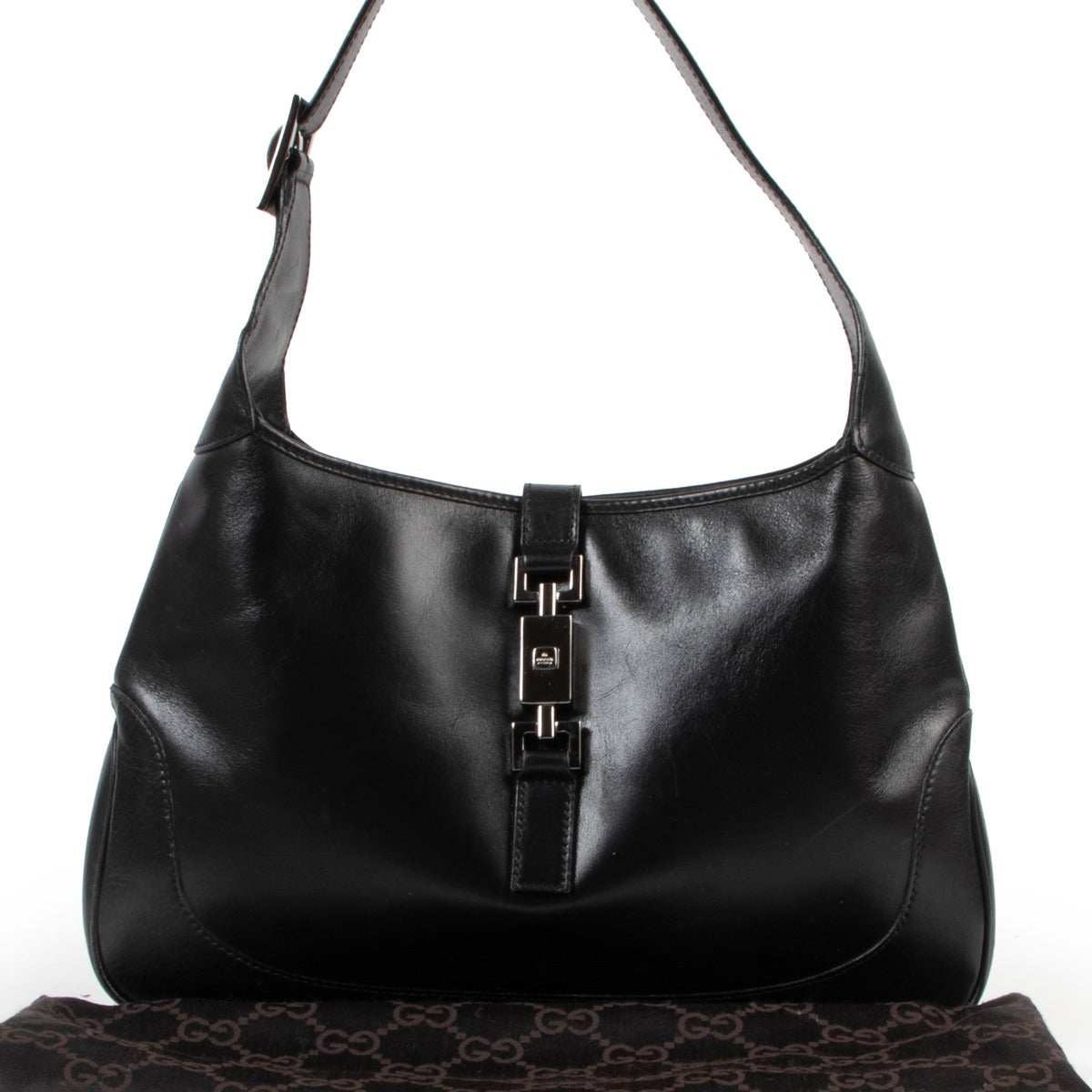 Authentique seconde main Gucci Black Leather Jackie 1961 Medium Hobo Bag Designer Bags Fashion Luxury Vintage Webshop Sûr Achat en ligne sécurisé