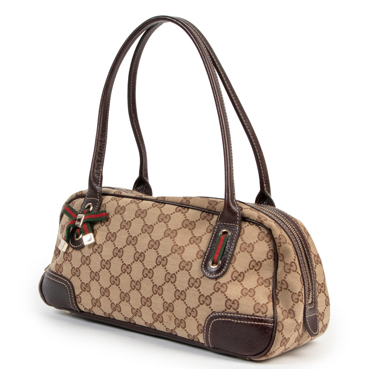 Koop veilig online authentieke tweedehands Gucci Monogram Top Handle Boston Bag