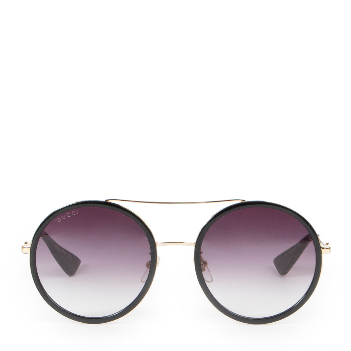 Gucci Black Round Sunglasses