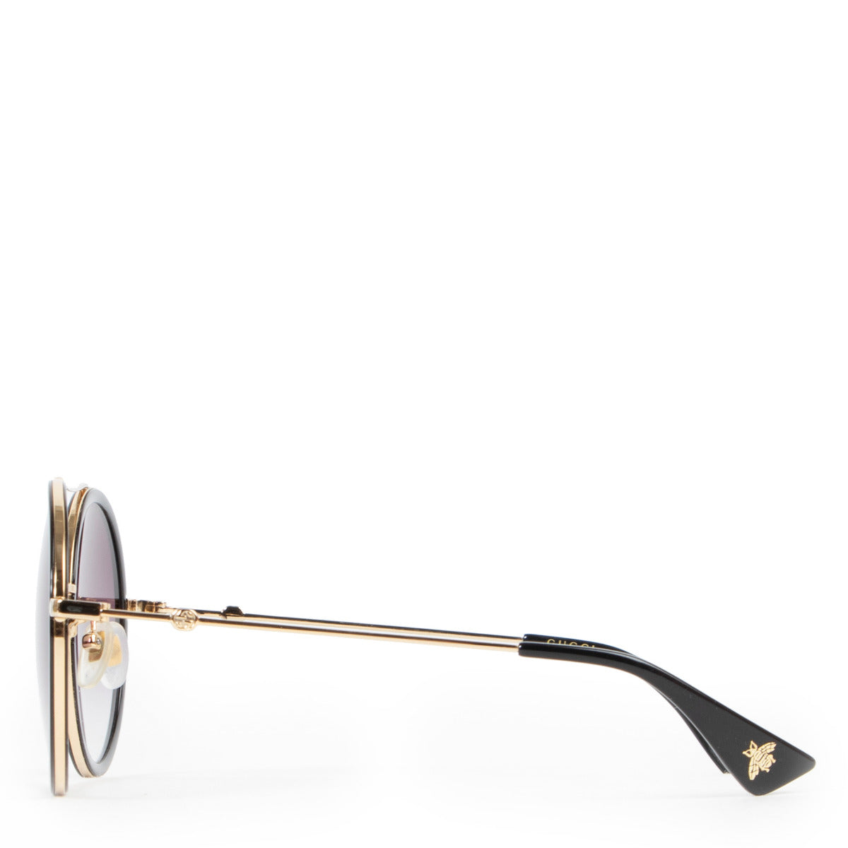 Gucci Black Round Sunglasses