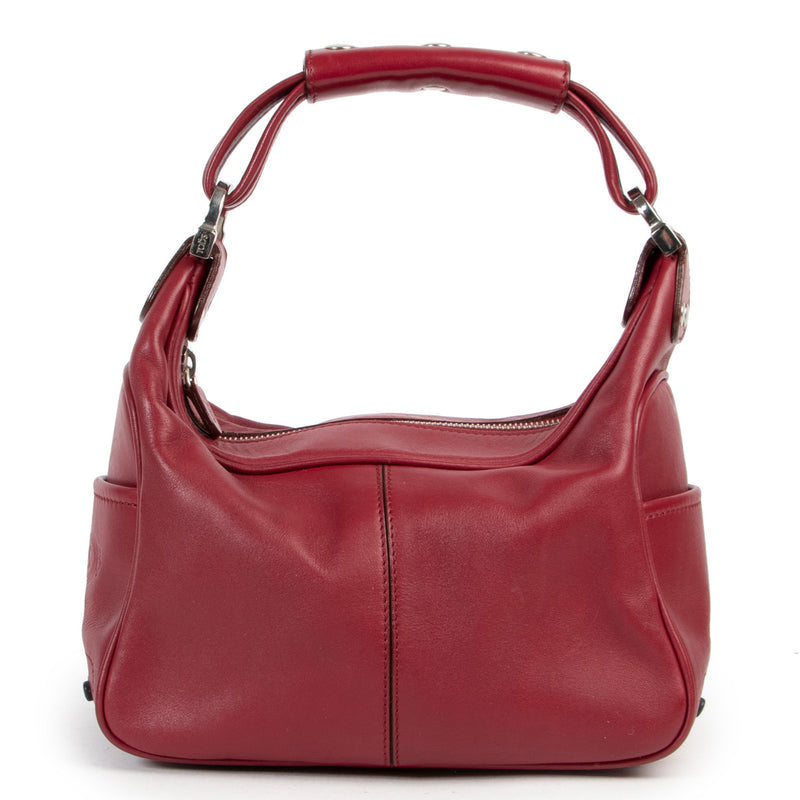 Tods Burgundy Top Handle Bag for the best price at Labellov secondhand luxury in Antwerp