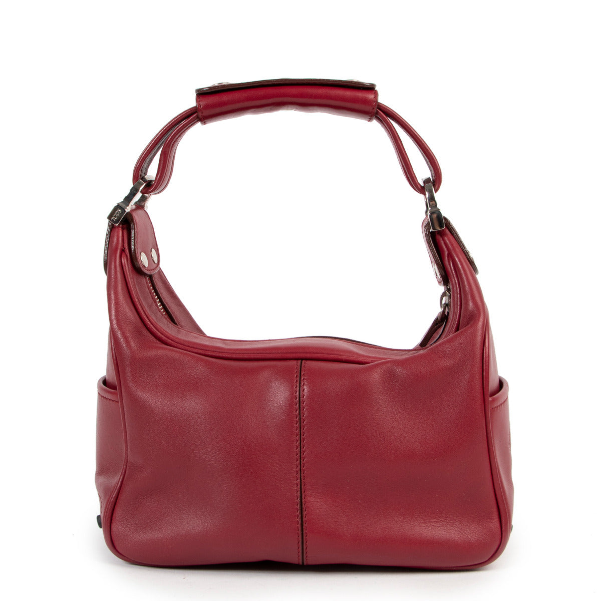 *Gereserveerd* Tod's Bordeauxrode Handtas