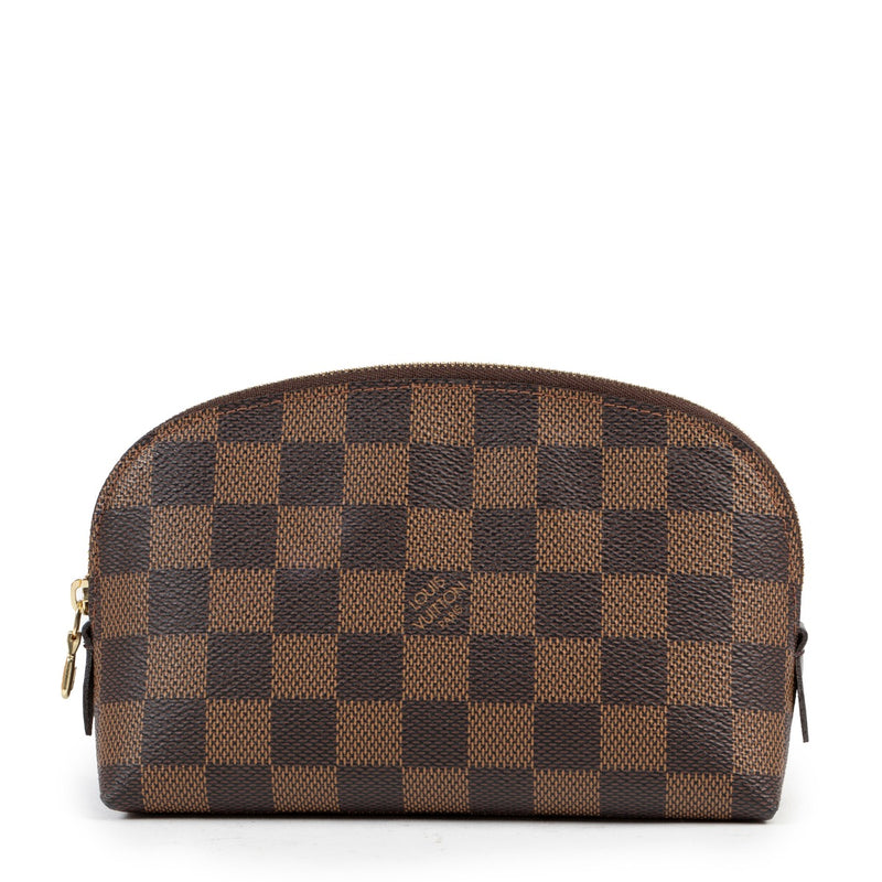 Louis Vuitton Cosmetic Pouch Damier Ebene Canvas