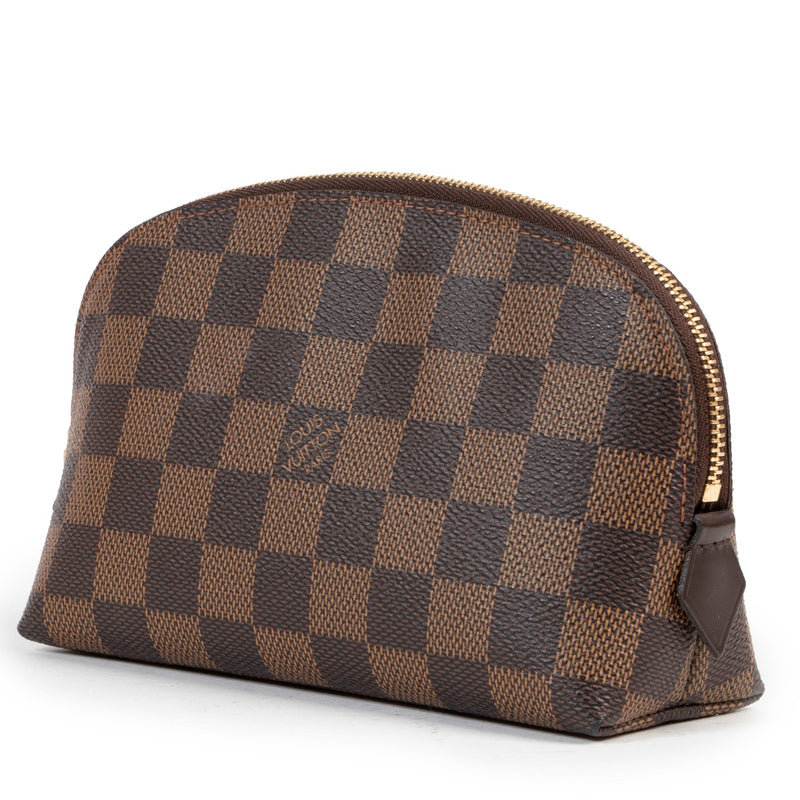 koop veilig online tegen de beste prijs tweedehands Louis Vuitton Cosmetic Pouch Damier Ebene Canvas