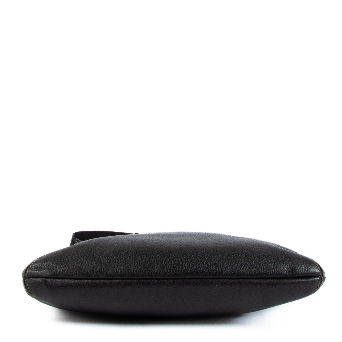 Deux de Delvaux Black Leather Crossbody Bag