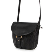 Veilig online kopen van authentieke Delvaux zwarte Toile De Cuir handtas bij Labellov.com