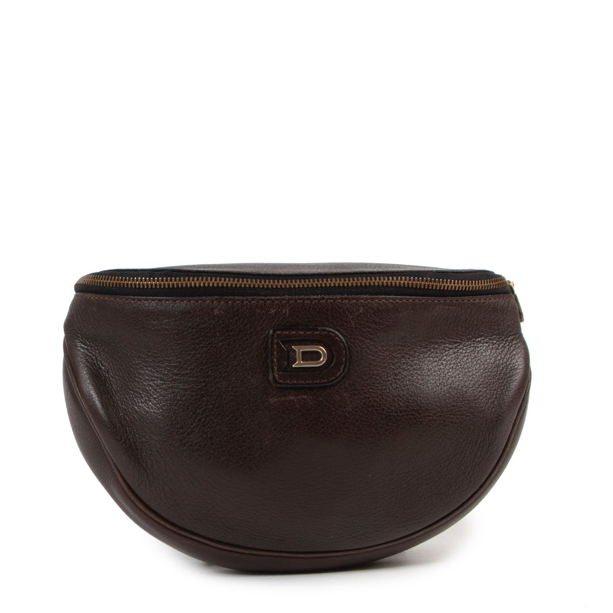 Delvaux Brown Leather Belt Bag shop safe online