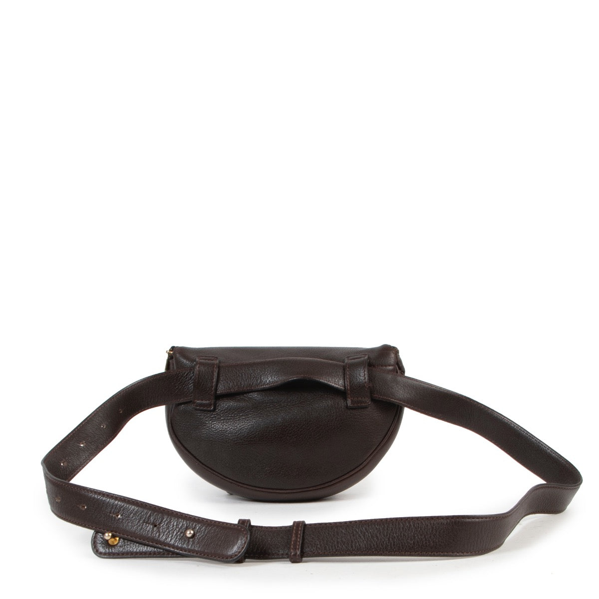 koop online tegen de beste prijs Delvaux Brown Leather Belt Bag