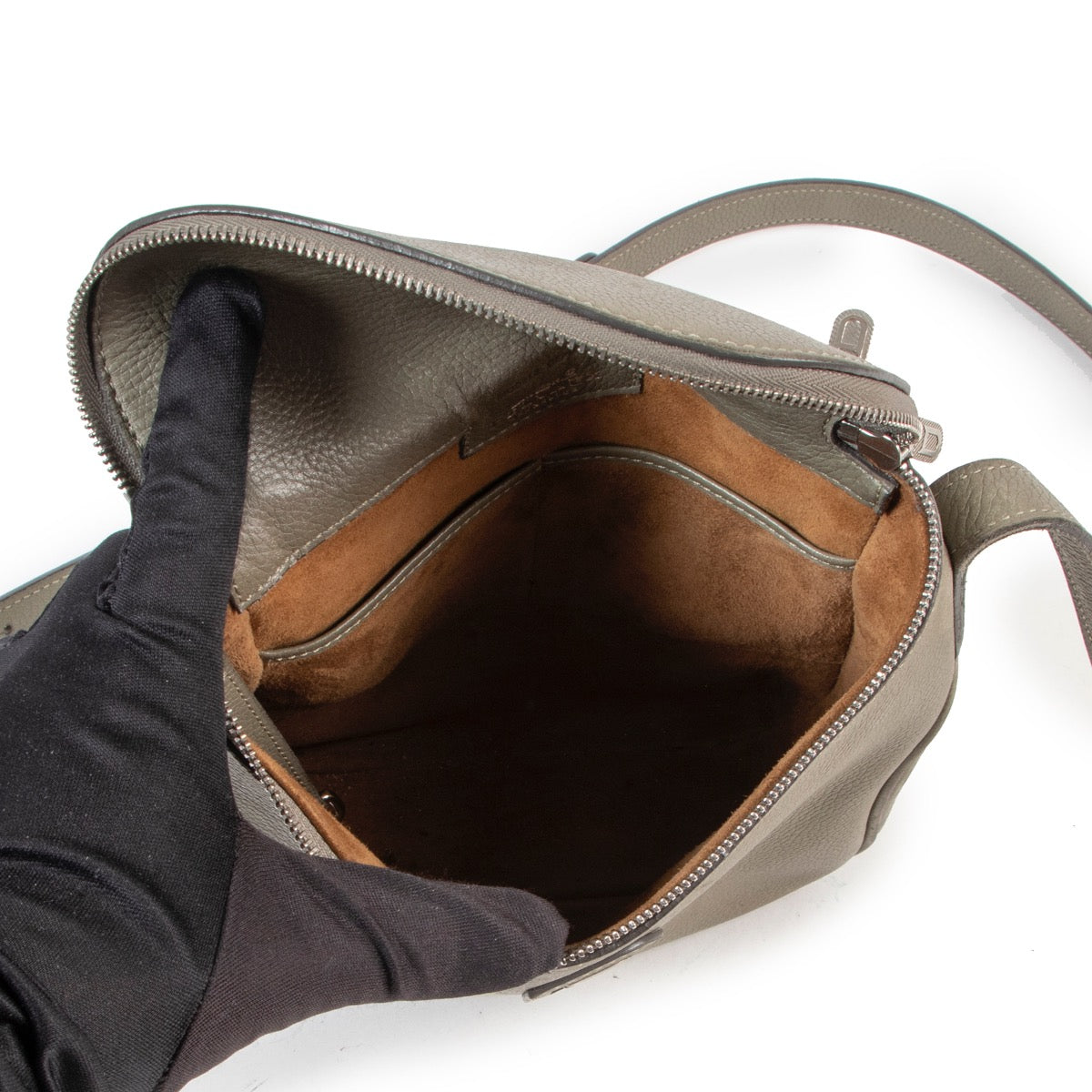 Shop safe online authentic second hand Delvaux Green Crossbody Bag.