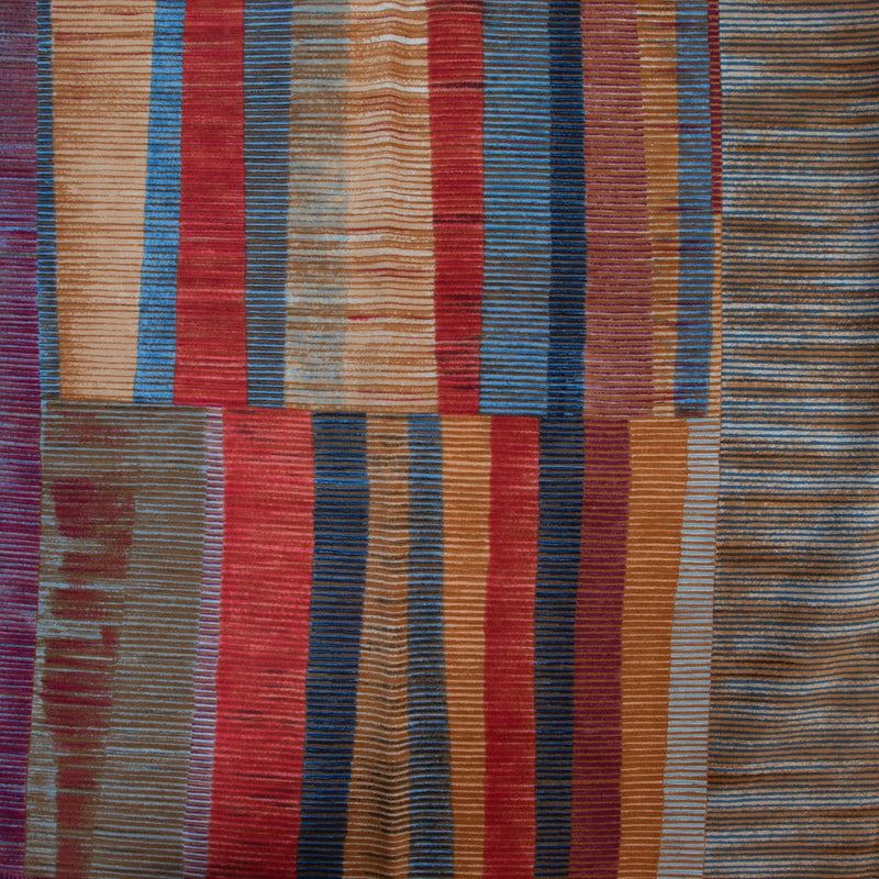 Shop safe online 100% authentic second hand Delvaux Red Striped Square Scarf in very good condition at Labellov in Antwerp.