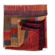 Shop safe online 100% authentic second hand Delvaux Red Striped Square Scarf in very good condition at Labellov in Antwerp.