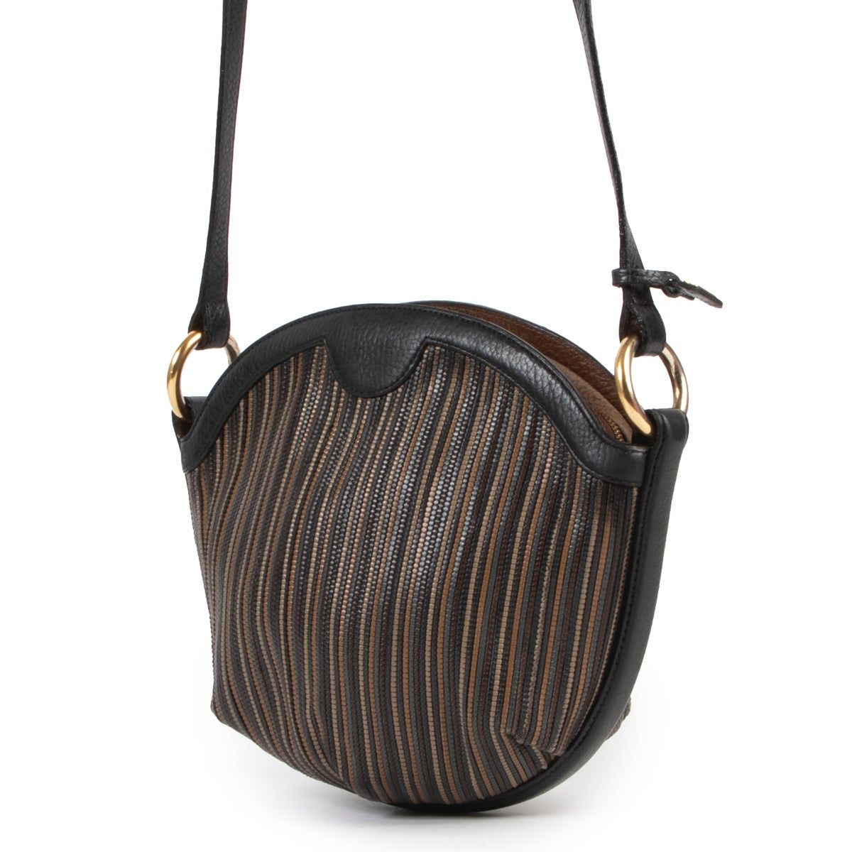 Veilig online kopen van authentieke Delvaux meerkleurige Toile De Cuir handtas.