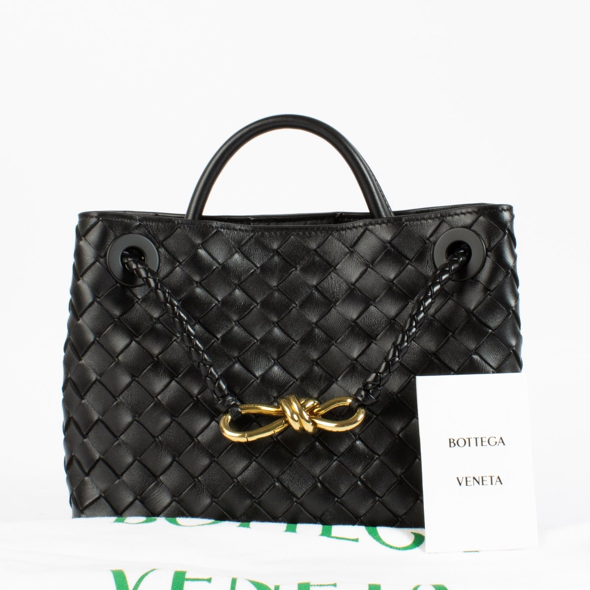 shop 100% authentic second hand Bottega Veneta Black Small Andiamo Bag on Labellov.com