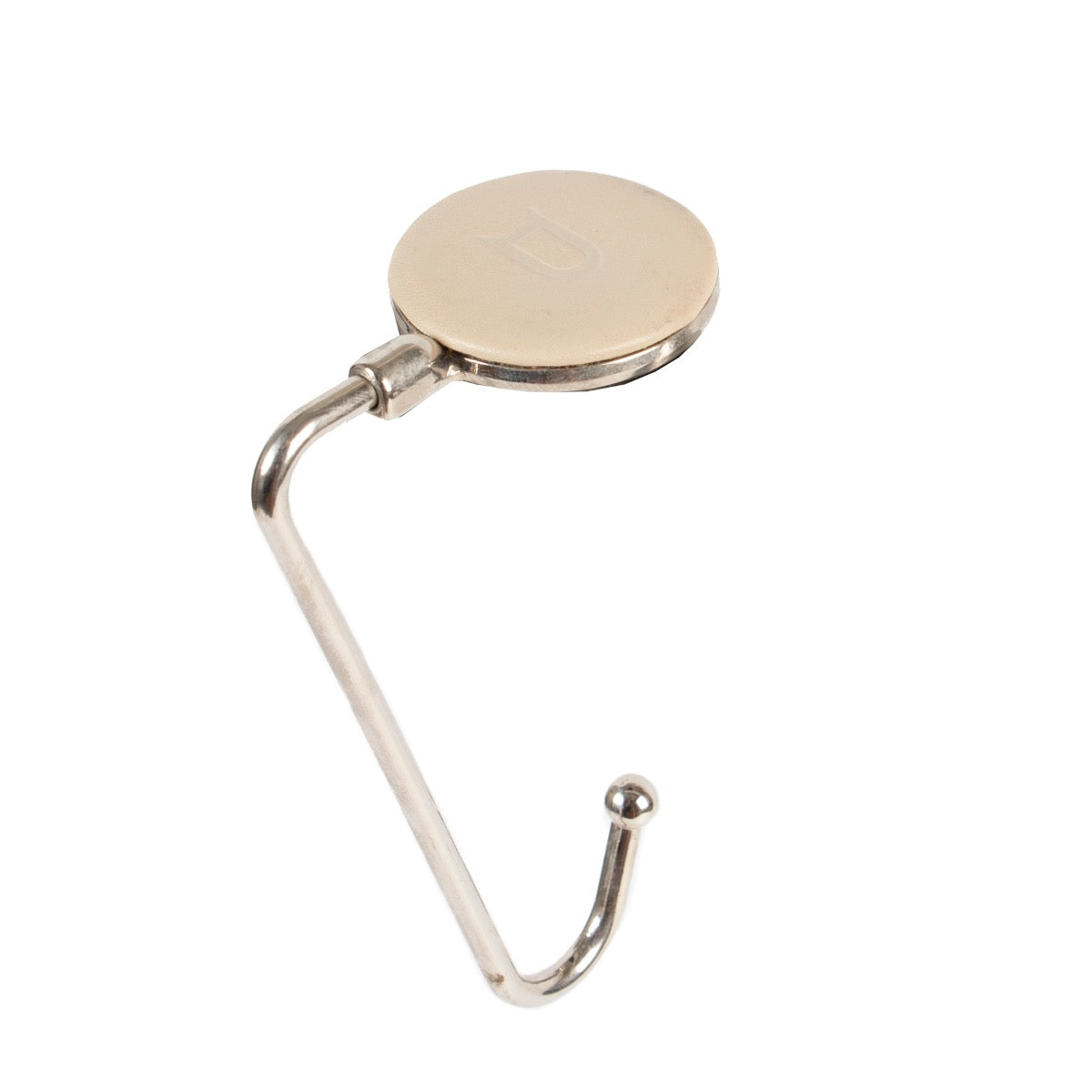 shop safe online Delvaux Creme Leather Bag Holder