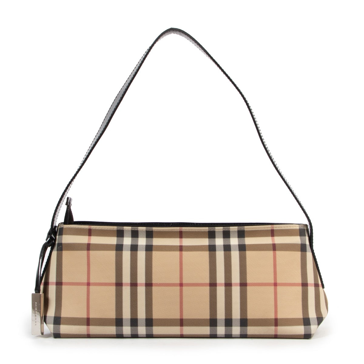 Shop safe online authentic second hand vintage Burberry Monogram Shoulder Bag.