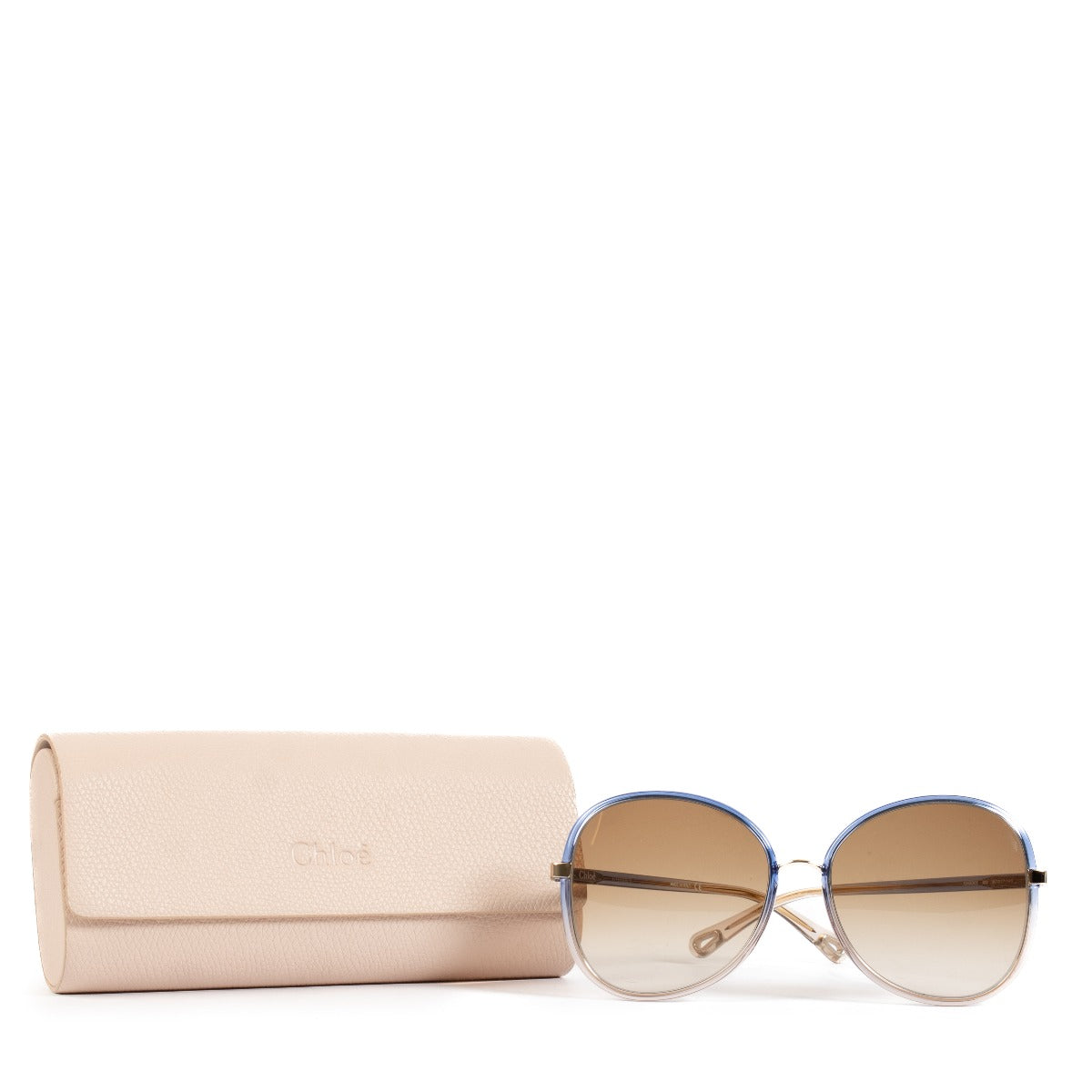 Shop safe online at Labellov in Antwerp, Brussels and Knokke this 100% authentic second hand Chloé Blue CH0030S Sunglasses