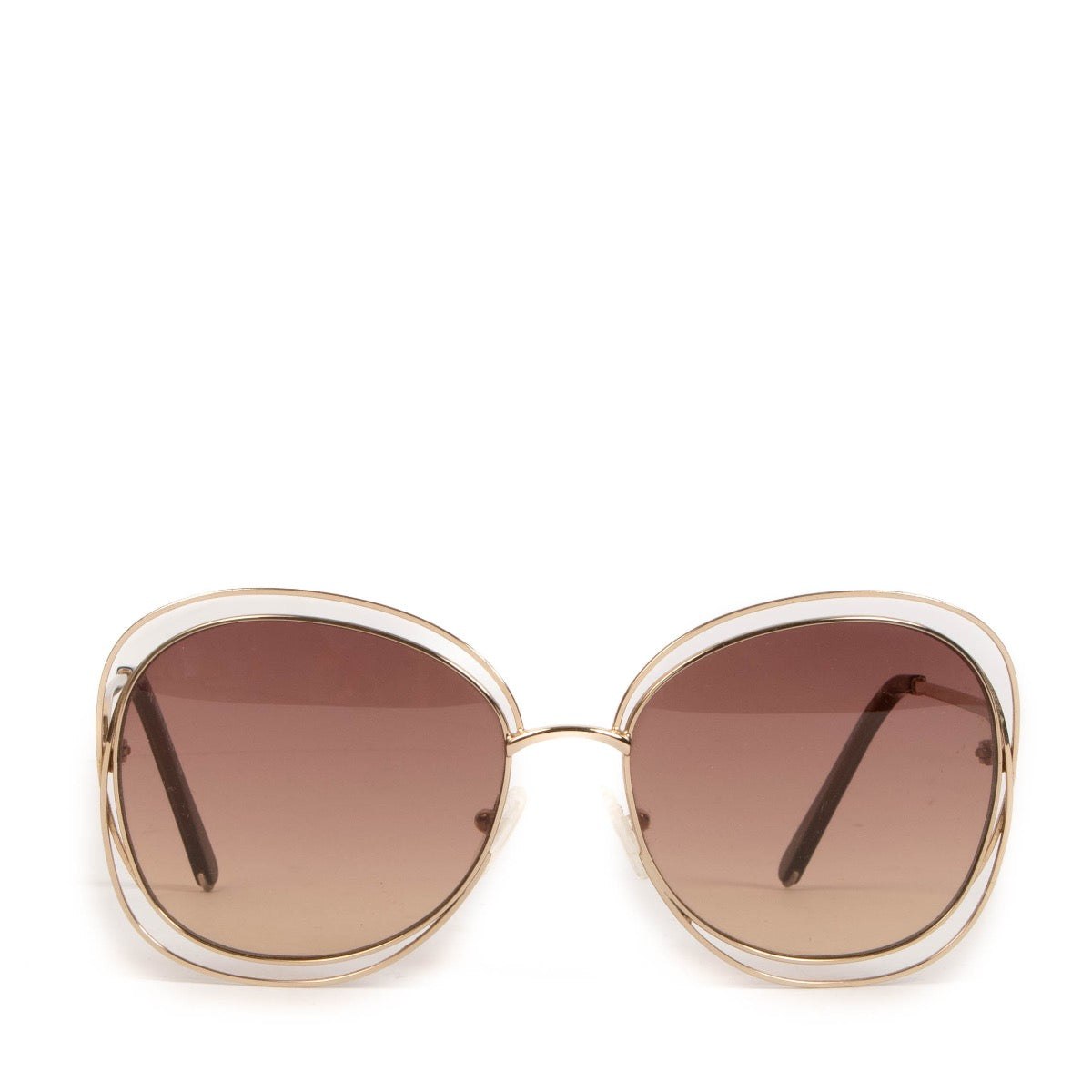 Shop safe online at Labellov in Antwerp, Brussels and Knokke this 100% authentic second hand Chloé Oversized Rectangular Carlina Sunglasses