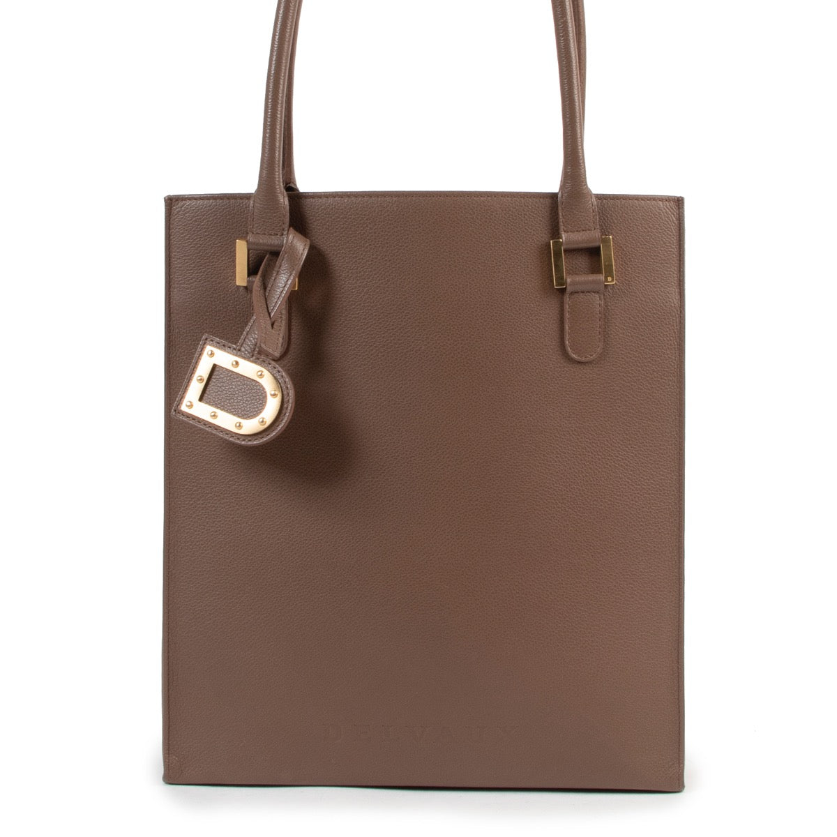 Shop safe online authentic Delvaux Taupe Le Jeff Shoulder Bag at the right price.