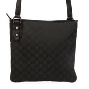 Shop safe online t Labellov in Antwerp, Brussels and Knokke this 100% authentic second hand Gucci Black GG Messenger Bag