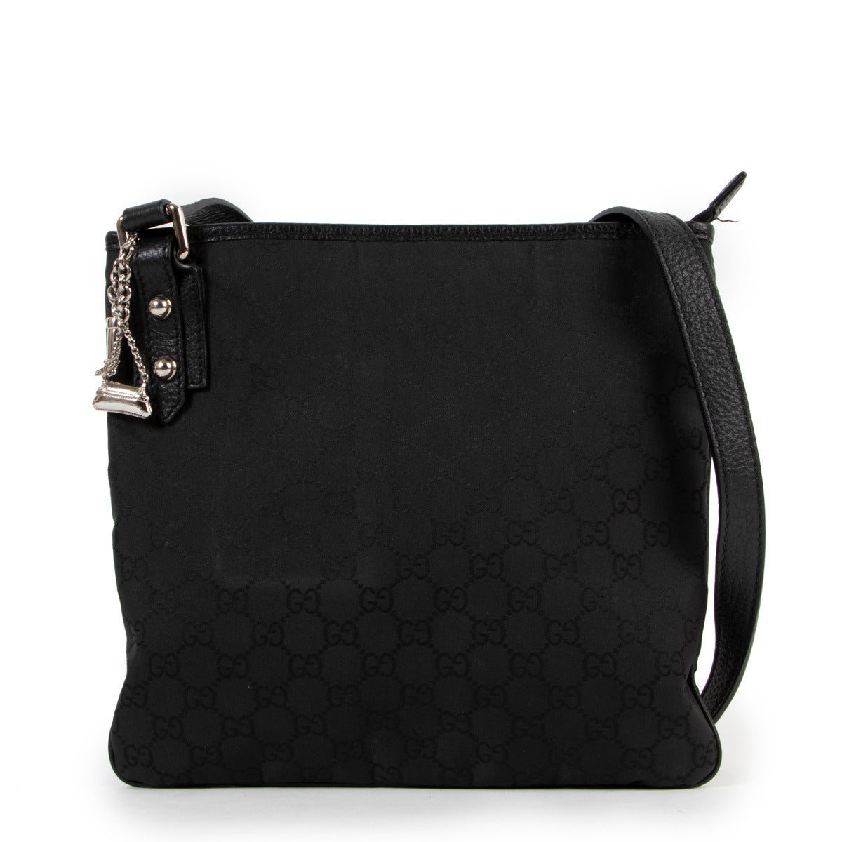 Shop safe online authentic Gucci Black Nylon Crossbody Bag.