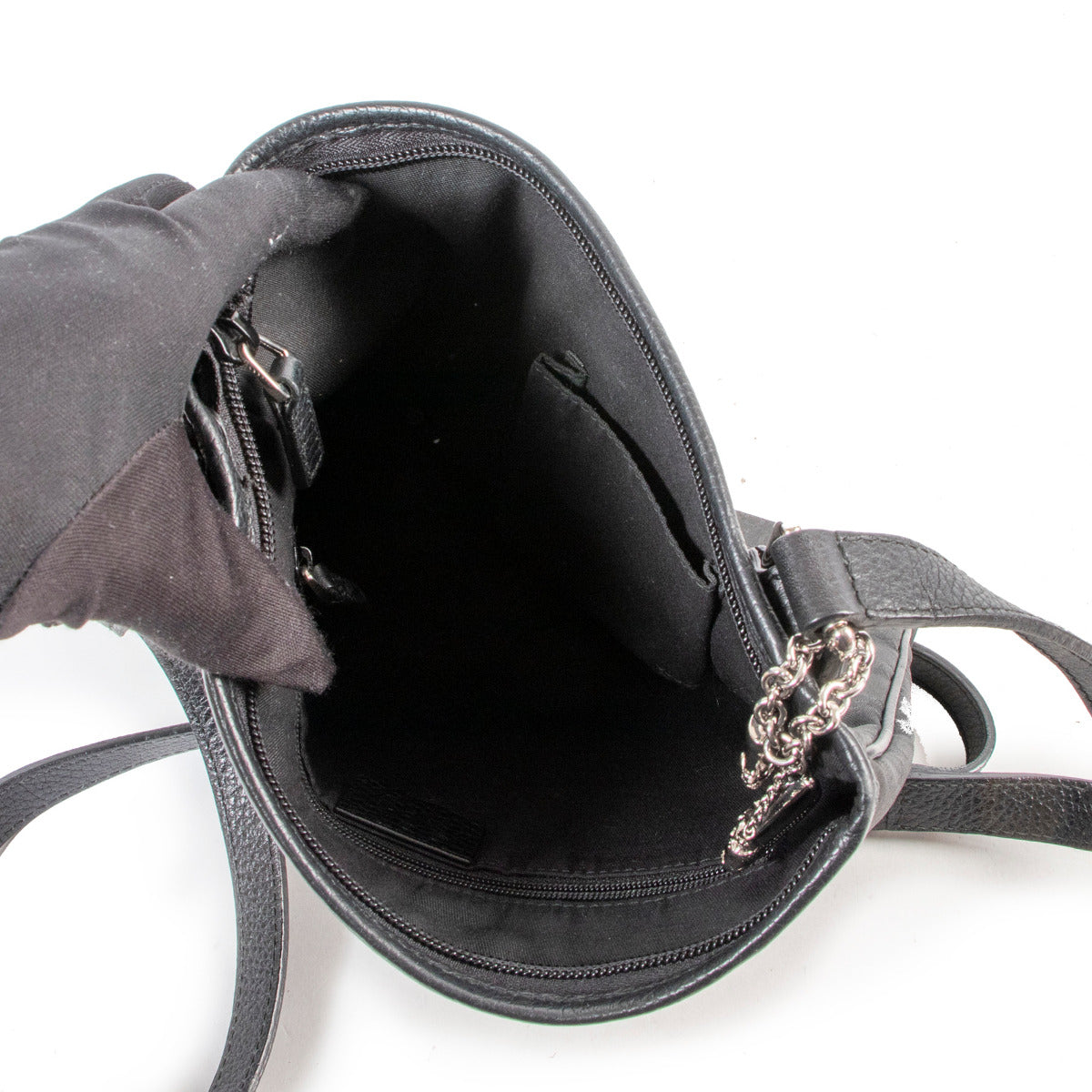 Shop safe online authentic Gucci Black Nylon Crossbody Bag.