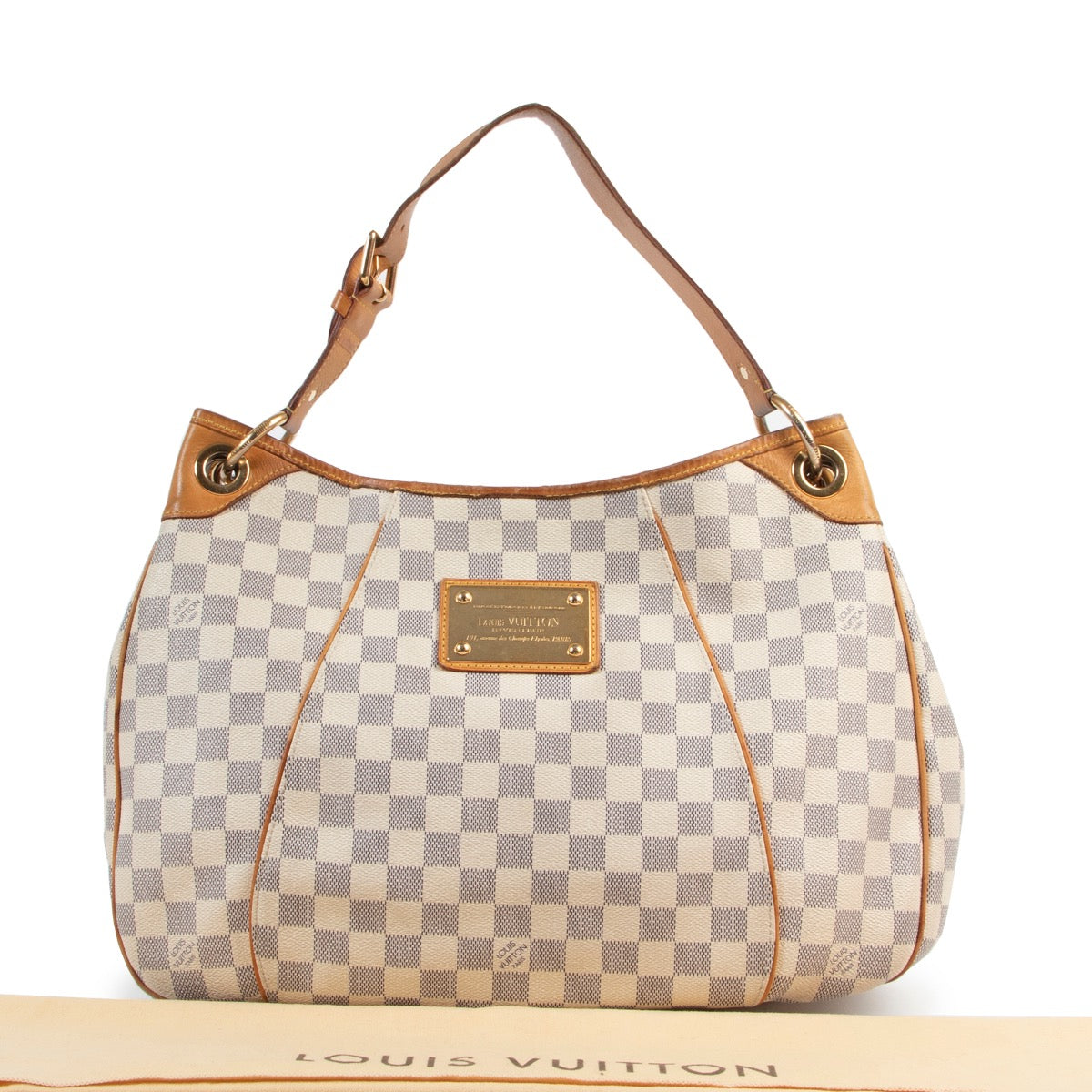 Veilig online kopen van Louis Vuitton Damier Azur Galliera PM handtas bij Labellov.com