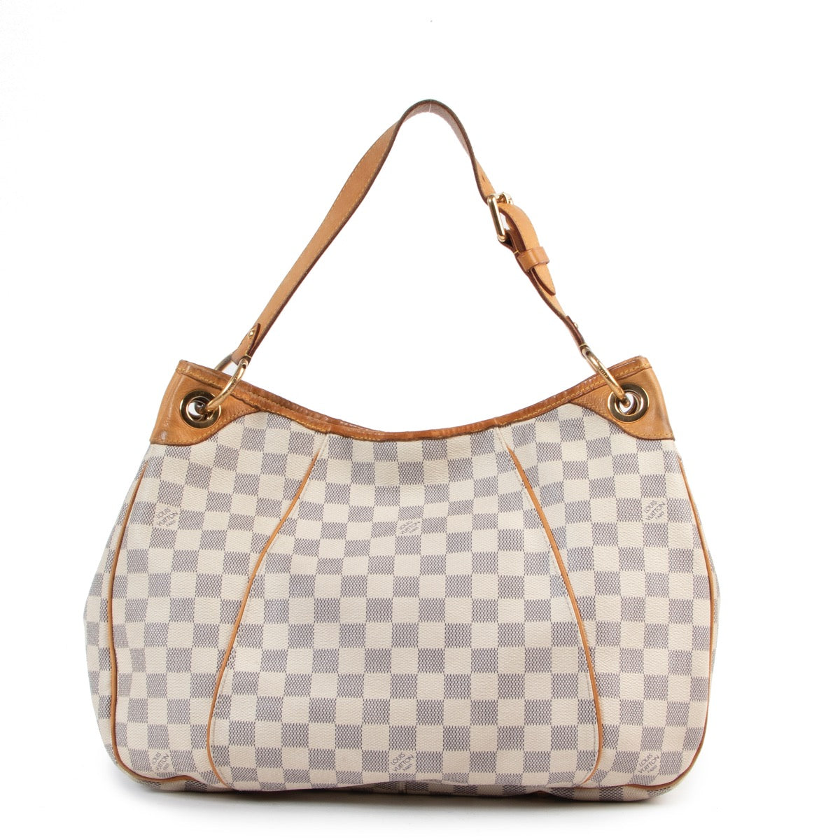 Shop safe online authentic second hand Louis Vuitton Damier Azur Galliera PM.