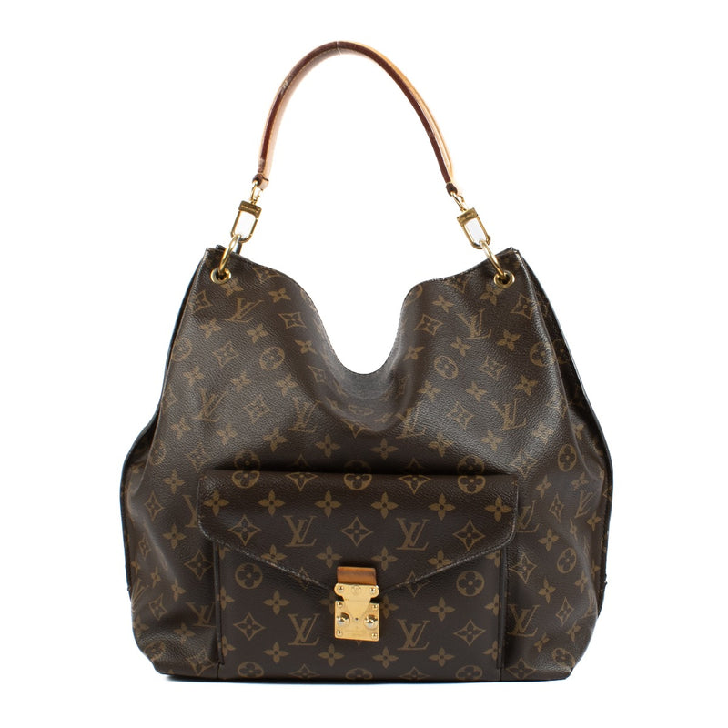 Shop safe online at Labellov in Antwerp, Brussels and Knokke this 100% authentic second hand Louis Vuitton Monogram Metis Hobo Bag