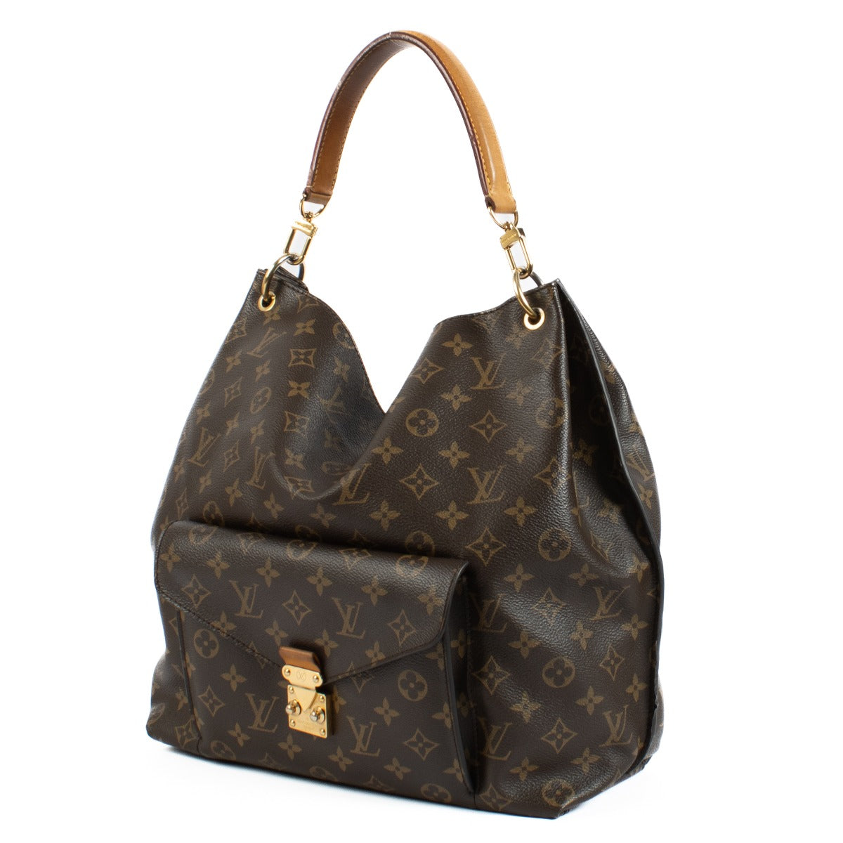 Shop safe online at Labellov in Antwerp, Brussels and Knokke this 100% authentic second hand Louis Vuitton Monogram Metis Hobo Bag