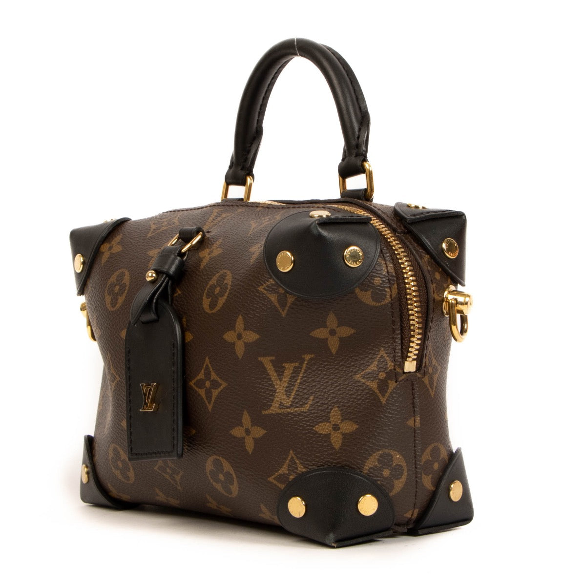 Shop safe online at Labellov in Antwerp, Brussels and Knokke this 100% authentic second hand Louis Vuitton Monogram Canvas Petite Malle Souple Crossbody