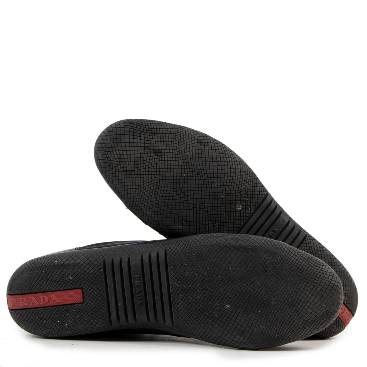 Baskets Prada en nylon Saffiano noires - taille 38