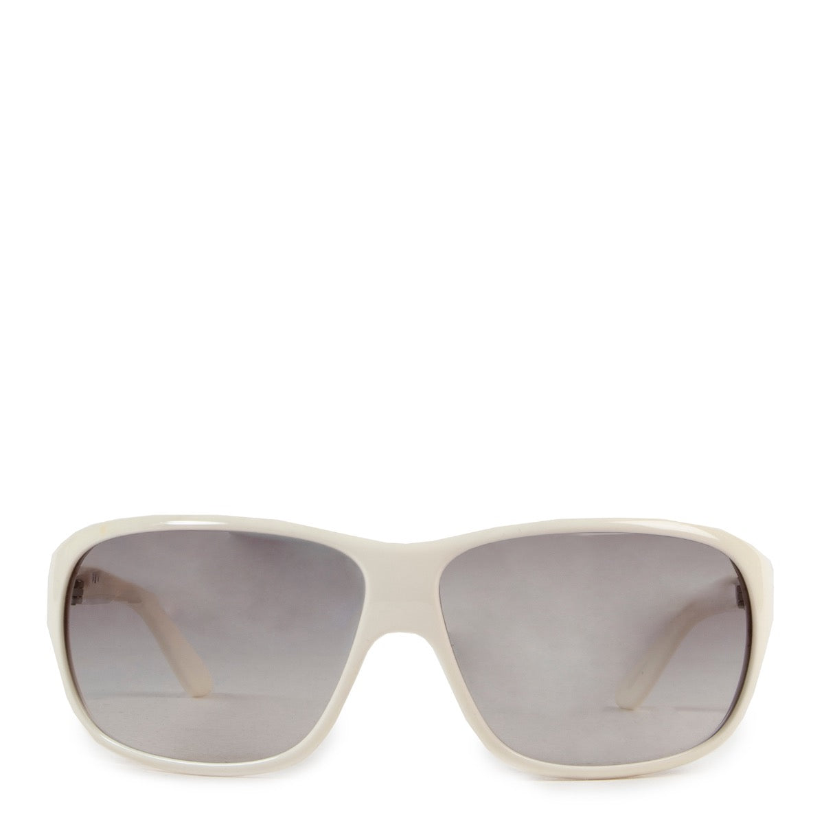 Shop safe online authentic second hand Prada White Acetate Sunglasses.