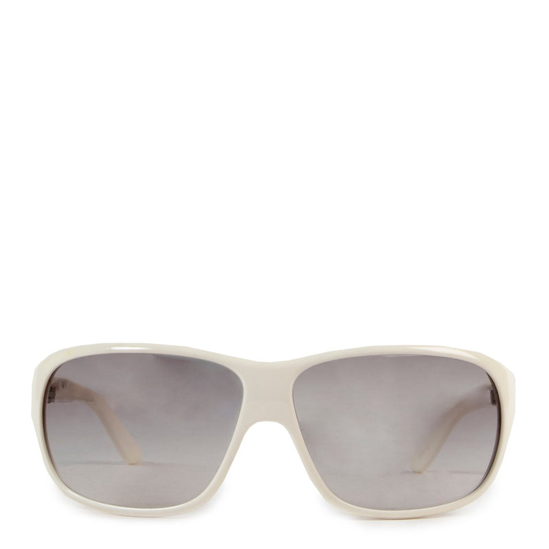 Shop safe online authentic second hand Prada White Acetate Sunglasses.