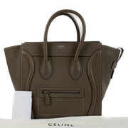 Celine Souris Drummed Calfskin Mini Luggage Bag