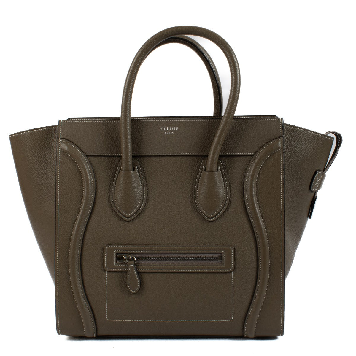 Celine Souris Drummed Calfskin Mini Luggage Bag