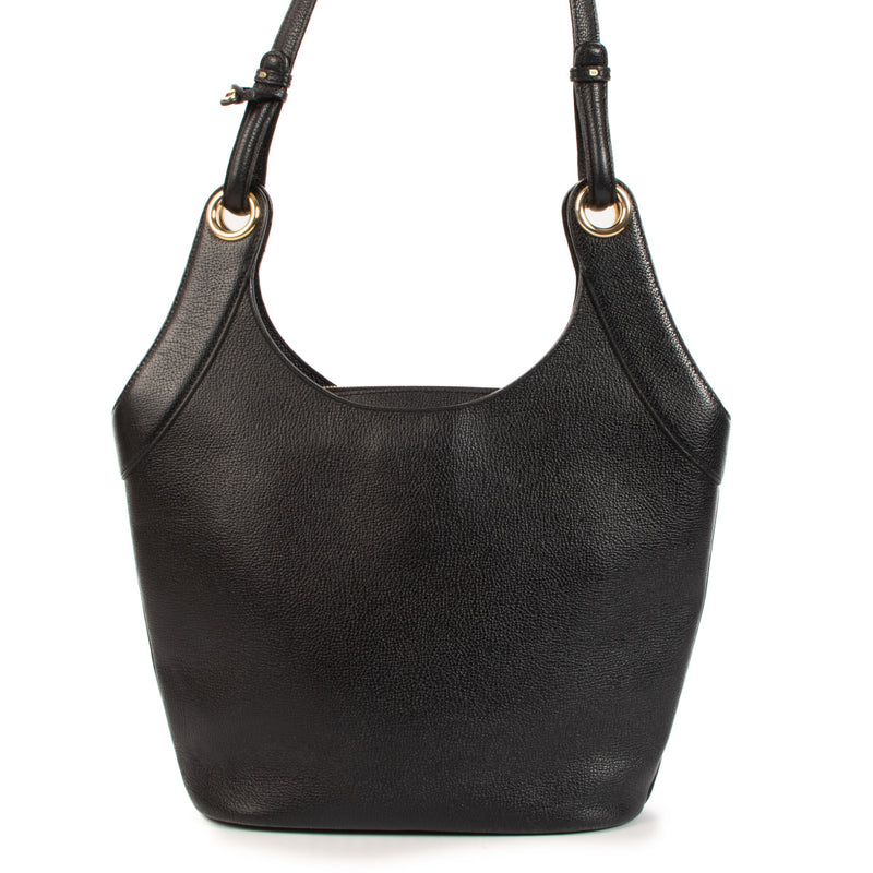 Delvaux Black Leather Seducteur JP Shoulder Bag for the best price at Labellov