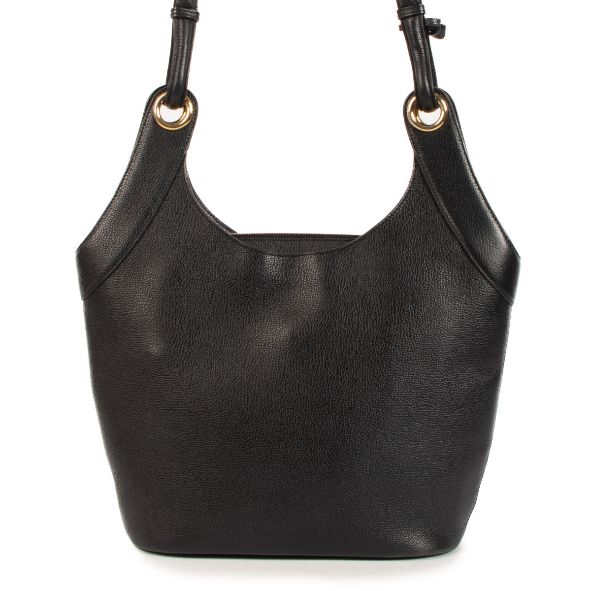 Delvaux Black Leather Seducteur JP Shoulder Bag