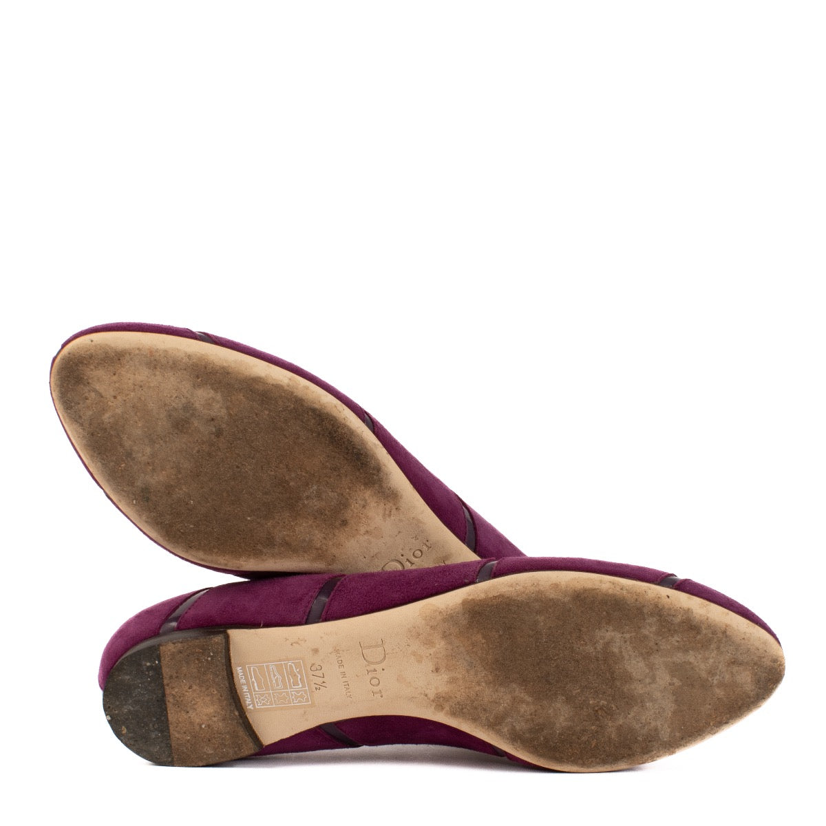 shop 100% authentic second hand Christian Dior Purple Ballerinas - Size 37 1/2 on Labellov.com