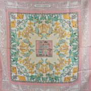 Shop safe online at Labellov in Antwerp, Brussel and Knokke this 100% authentic second hand Hermès Multicolor Early America Silk Carré 90 Scarf